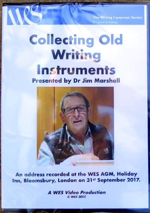 JIM MARSHALL'S DVD ON COLLECTING OLD WRITING INSTRUMENTS 
